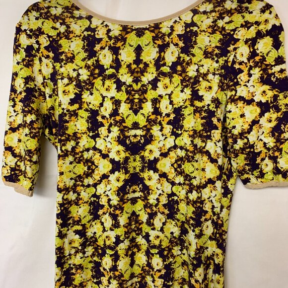 SAM & LAVI Dress Dark Cottagecore Floral Bodycon Column Stretchy Womens SZ M - Picture 2 of 10